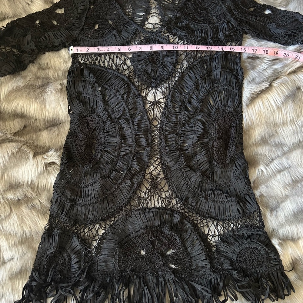 Victoria's Secret Black Fringe Cover-Up - Picture 6 of 9